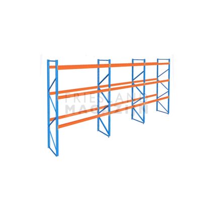 Voordeelrij palletstelling L=844 cm H=400 cm. 3 lagen voor 2200 kg.